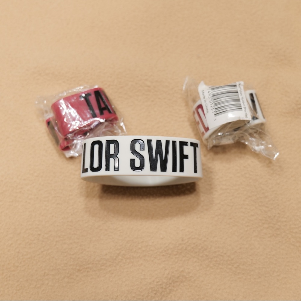 Taylor Swift RED Era rubber bracelets